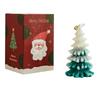 Christmas Tree Candle Frosted Scented Candle Two-tone Gradient Scented Candle, Christmas Tree Scented Candle Home Décor Gift