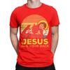 Jesus Has Your Back Jiu Jitsu Retro Christian Unisexs T Shirt Tees Short Sleeve Round Collar TShirt Cotton Plus Size Clothes