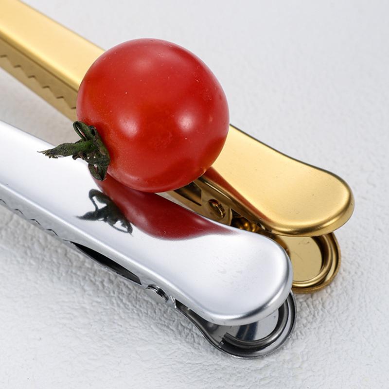 2-in-1 Stainless Steel Measuring Spoon Coffee Bean Bag Clip (BPA Free, No FDA)