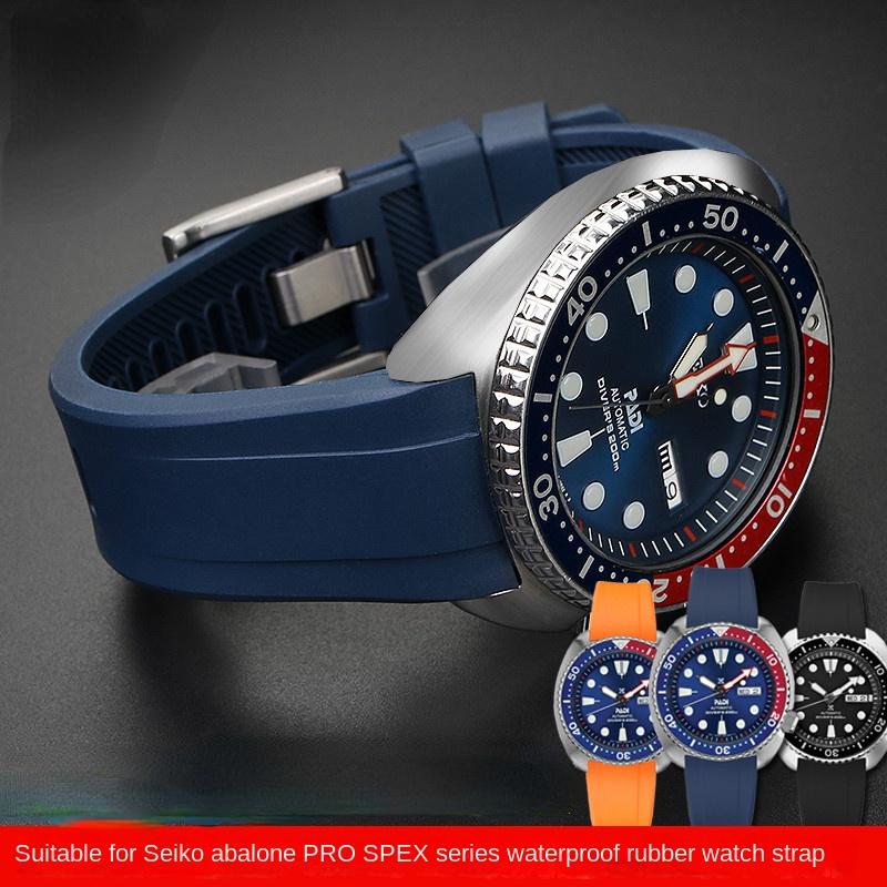 Oblouková přezka Řemínek Pro SEIKO PROSPEX cola kroužek SRPA21J1 SRPE99K1 SRP777J SRPC91J1/25J1 Zakřivený gumový řemínek Pánský náramek 22 mm