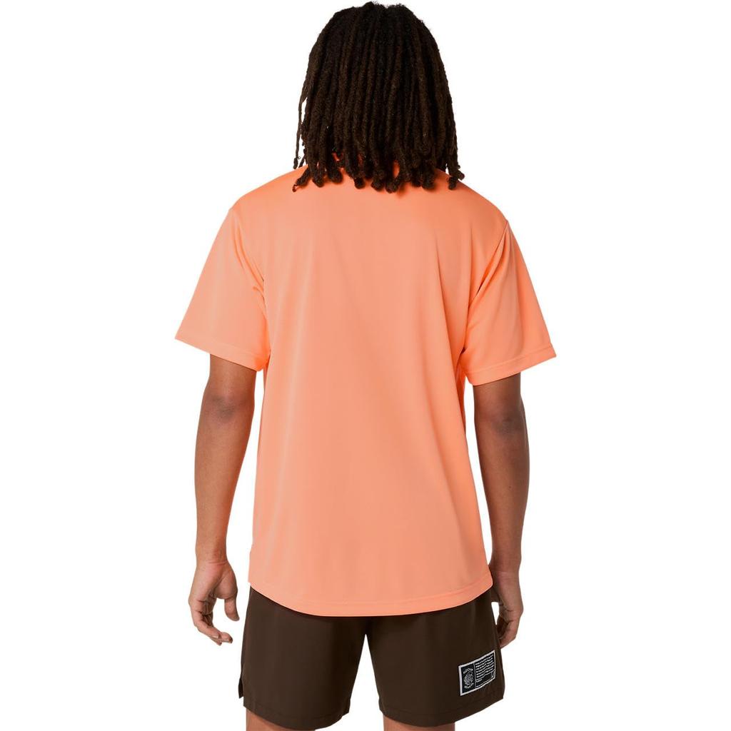 Basketball Wear SHORT SLEEVE 2063A452 Unisex Adult 800 S [ASICS] (BRIGHT SUNSTONE)