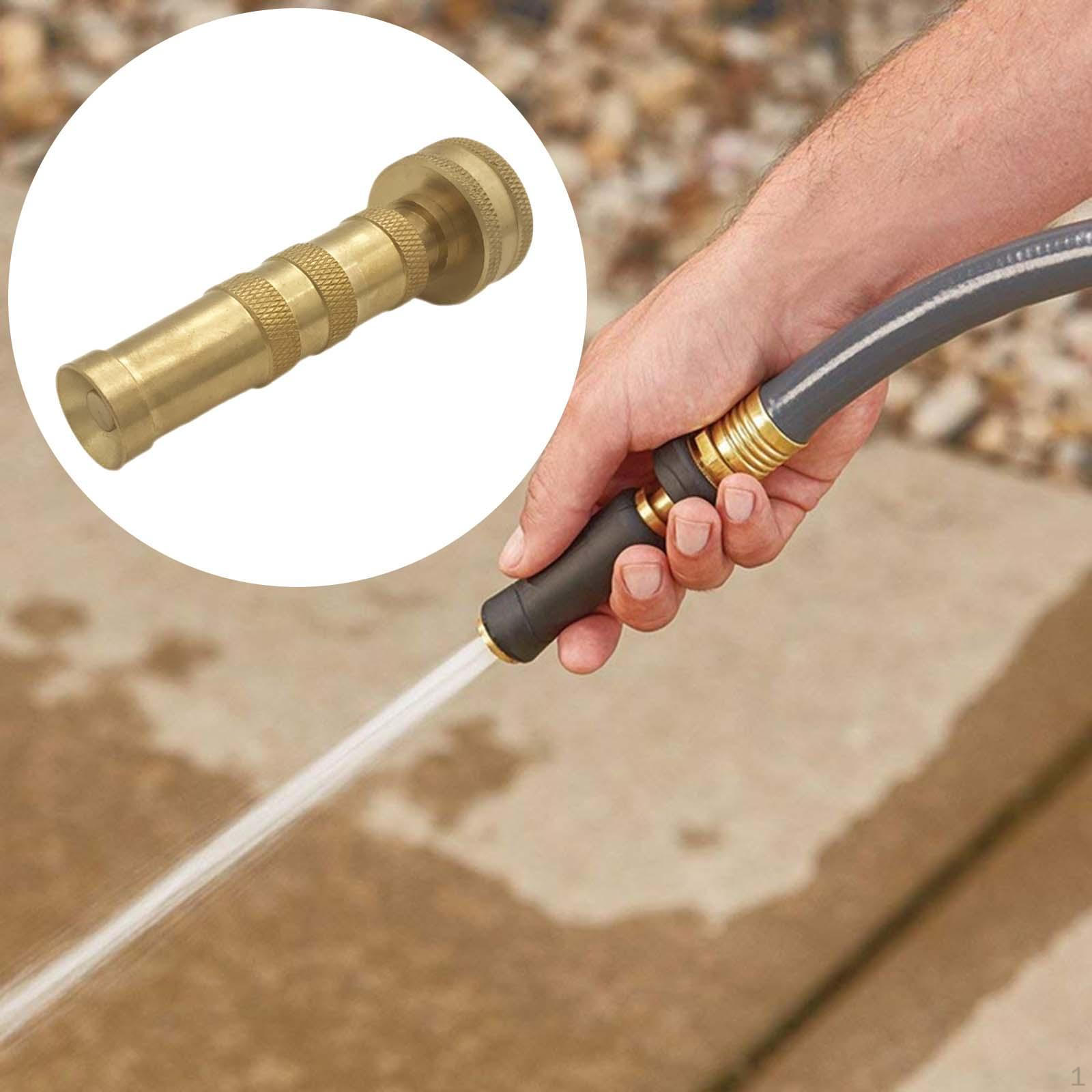 

Brass Hose Nozzle with Adjustable Spray 4inch