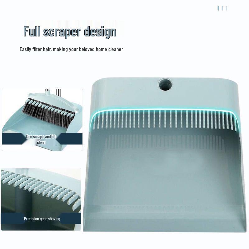 Мягкая щетка и совок для подметания волос с антипригарным покрытием