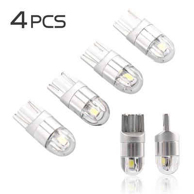 2 x SUPER BRIGHT 5630 SMD 501 LED Bulbs with Lens Side Plate Interior W5W T10