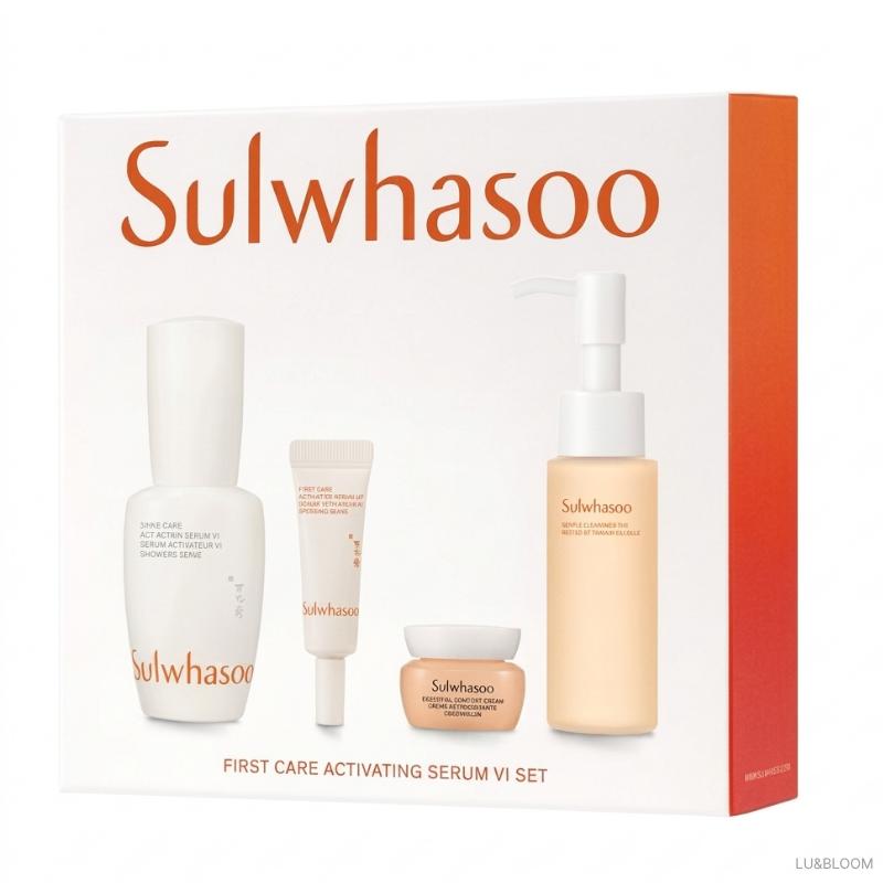 Sulwhasoo Siero Attivatore First Care 6ª Generazione Set da 4 Pezzi ( Siero Attivatore First Care 30ml + Regalo 3 Pezzi)