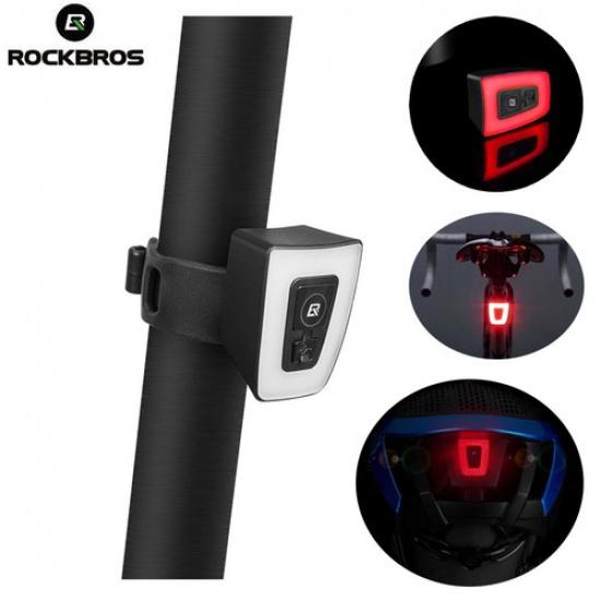 ROCKBROS Bicycle Taillight 20lm Cycling Rear Light USB Rechargeable Waterproof