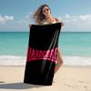 Proof Beach Towel with HARDCORE LOGO Pattern - Soft,absorbent,quick-drying,machine Washable - Perfect for Swimming,camping,bathing