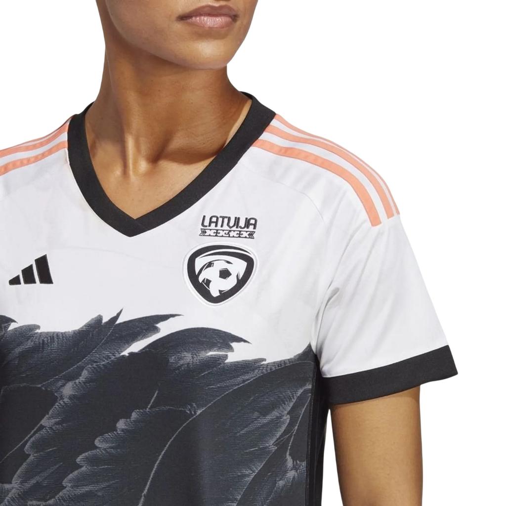 adidas Womens/Ladies Latvia V Neck Football Jersey