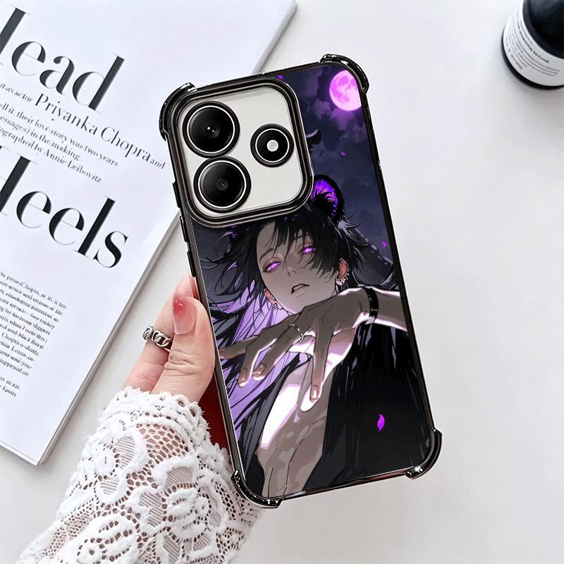 Devil Bad Boy Anime Style Plating Phone Case For Xiaomi Redmi Note 14 15 Pro Plus 13 12 11 11S 11T 10 9S 9 5G Anti-Fall Airabag