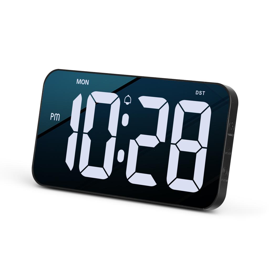LED Alarm Clock Digital Wall Clock Super-size 10.8" Electronic Desk Clock Time Week Display Bedroom Home Decoration NIDITON
