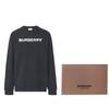 Burberry Logo Print Cotton Sweatshirt Black 80529851
