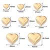 1Pc 15-45mm Stainless Steel Heart Charms for DIY Earrings Necklace Bracelet Pendant Jewelry Making Findings Accessories