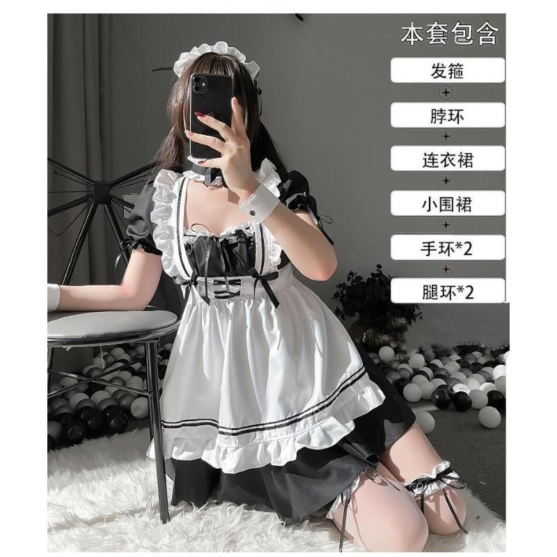 Adult Girl New Cute Sweet Student Long Sleeve Lolita Dress Performance Party Performance Dress