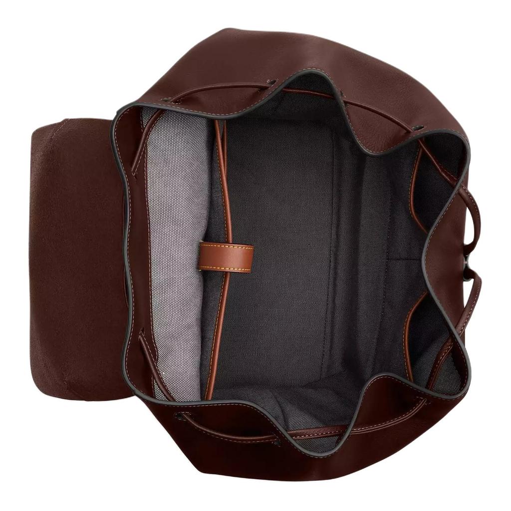 COACH Natural Grain And Vegetable Tanned Leather Backpack Large Men's Burgundy CCB59-MPL