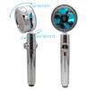 360 Degrees Turbo Rotating Fan Shower Head High Pressure Water Saving Spray Adjustable Showerhead Filters Bathroom Accessories