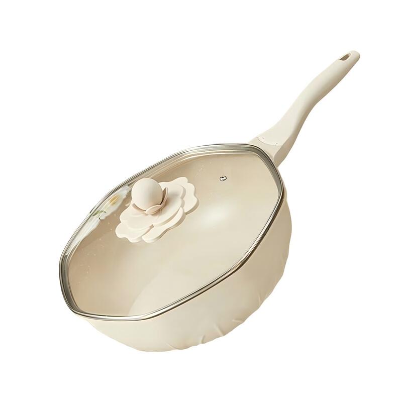 Velosan Enameled Cast Iron Double-Handle Wok 32cm