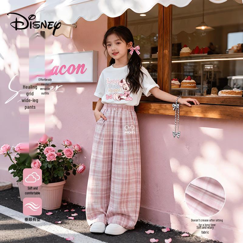 Disney Girls  2026 Summer Wide-Leg & Denim Pants 140