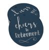 Inkdotpot Pack Of 100 Real Gold Foil Paper Tags Cheers To Retirement Favor Hang