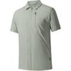Comfortable Simple Versatile Sports Solid Color Polo Shirt Men Tops Camellia-Green 152520146-1