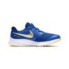 Nike Star Runner 2 Hook and loop Slip Resistant Cushioning Low top Kids' Running Shoes Blue Silver AT1801-404