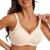 Plus Size Thin Soft Support Push Up Seamless Wirefree Bra For Women