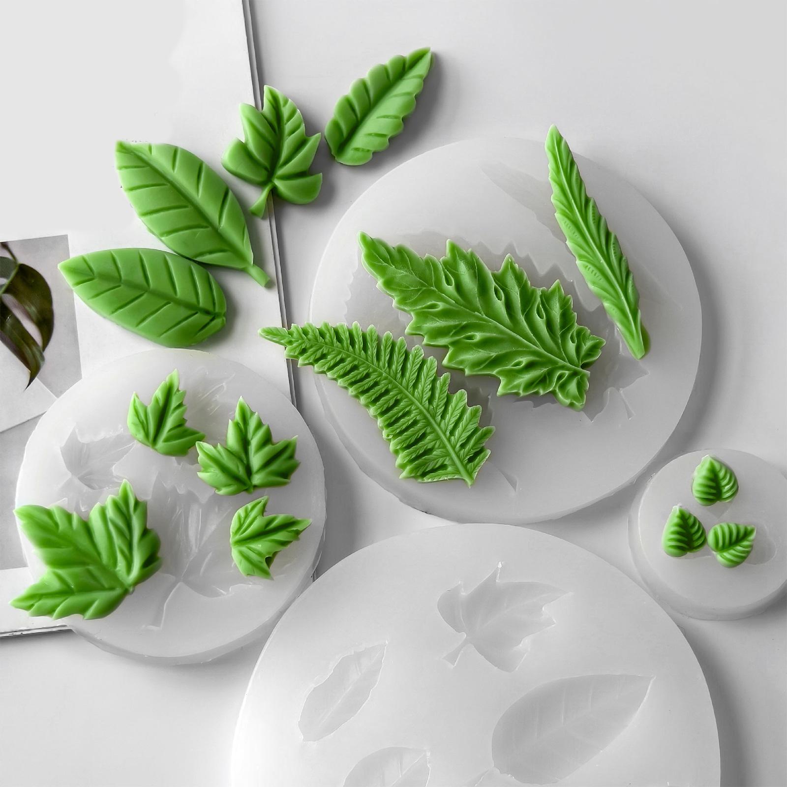 Leaf Silicone Cake Mould Multipurpose Fondant Molds Food Grade Silicone for Making Candle Soap Chocolate Cake Baking