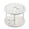 360 Rotating Makeup Brush Organizer 45 Holes Visible Large Capacity Cosmetic Storage for Home Vanity Use