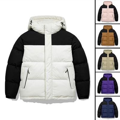 Herren Baumwollmantel Winter neu Paar Kapuze trendige Mode Herren Baumwollmantel Jacke