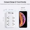Powerful 9-in-1 Surge Protector with 6 Outlets Ideal for Home Office USB & USB-C Charging
