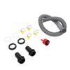 12pcs Rain Butt Diverter Kit with Adjustable Valve 1.25 Inch Hose Water Butt Connector Pipe Link Kit