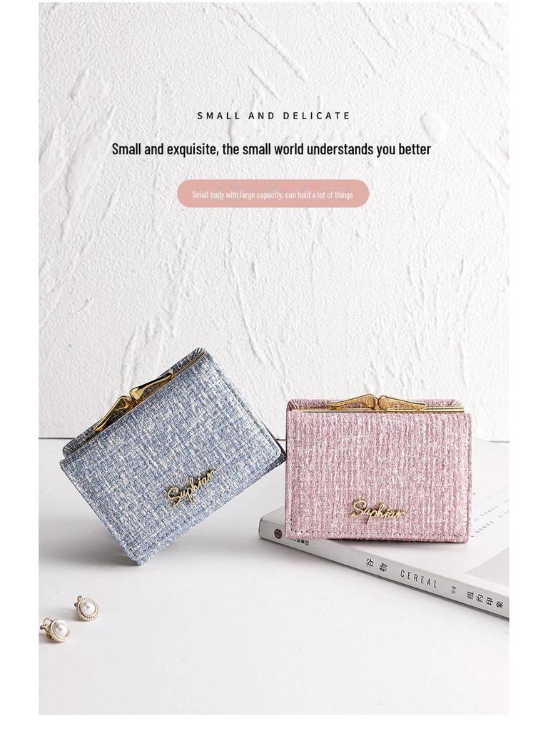 2024 Cute Japanese & Korean Multifunctional Student Card Holder & Coin Purse - Stylish Ladies' Tri-Fold Wallet