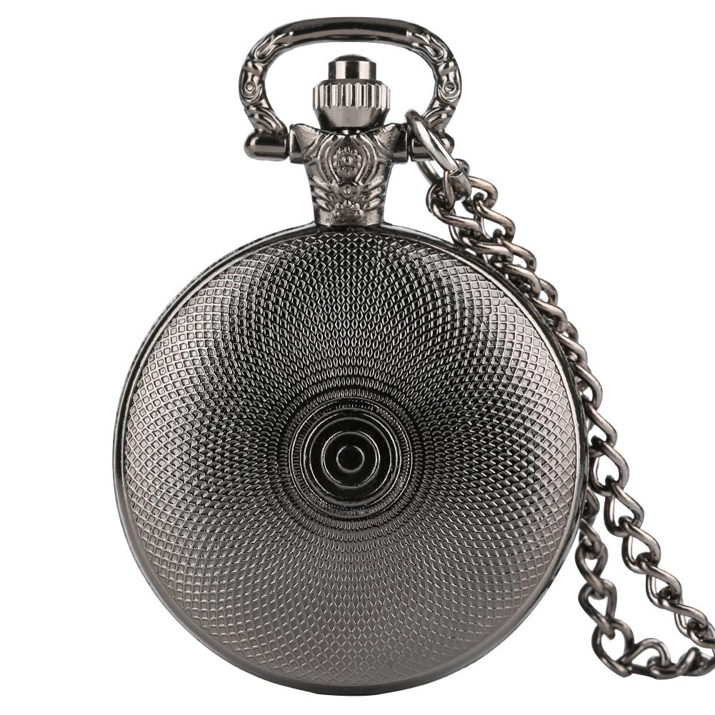 Orologio da tasca con motivo pentagramma Orologio da uomo con ciondolo al quarzo moda Collana con catena