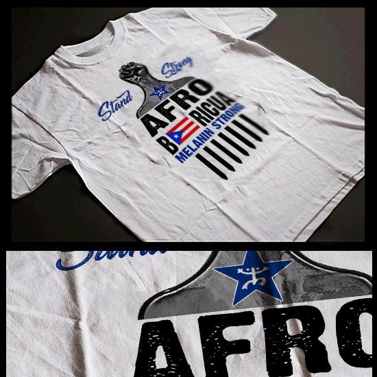 Afro Boricua Afro Pick Afro Latino Pride Melanin Afro Borinquen Melanin Unisex T-Shirt S 1990₽