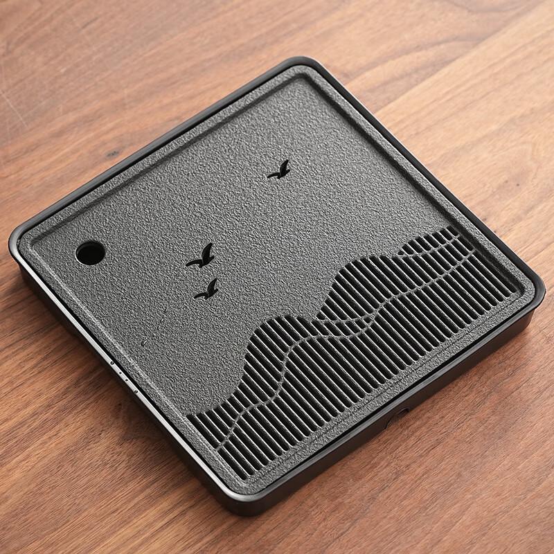 Imitation Wujin Stone Dry Bubble Tea Tray 28x28cm Square