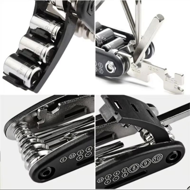 16 In 1 Bike Multitool Portable Multi-Functional Tools Emergency Maintenance Repair Cycling Mountain Bike Multitools For Bicycle