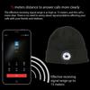 Bluetooth 5.0 LED Beanie Hat with LED Light Built In Stereo Speakers and Mic Warm Hat for Sports and Outdoors LED Beanie Hat