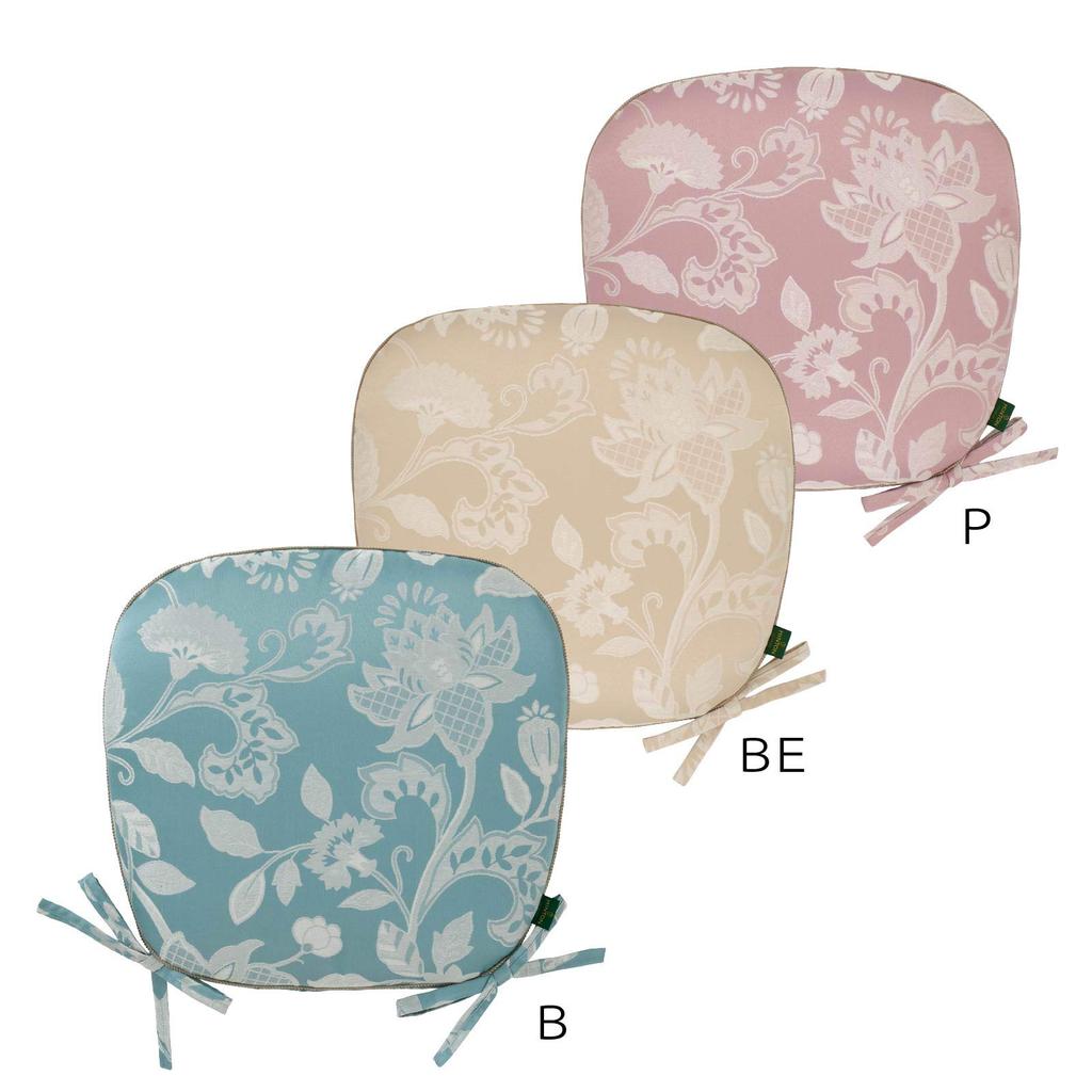 Kawashima Selkon MINTON Dining Seat Cushion Grace Hadon Pink 45 x 43cm LN1207