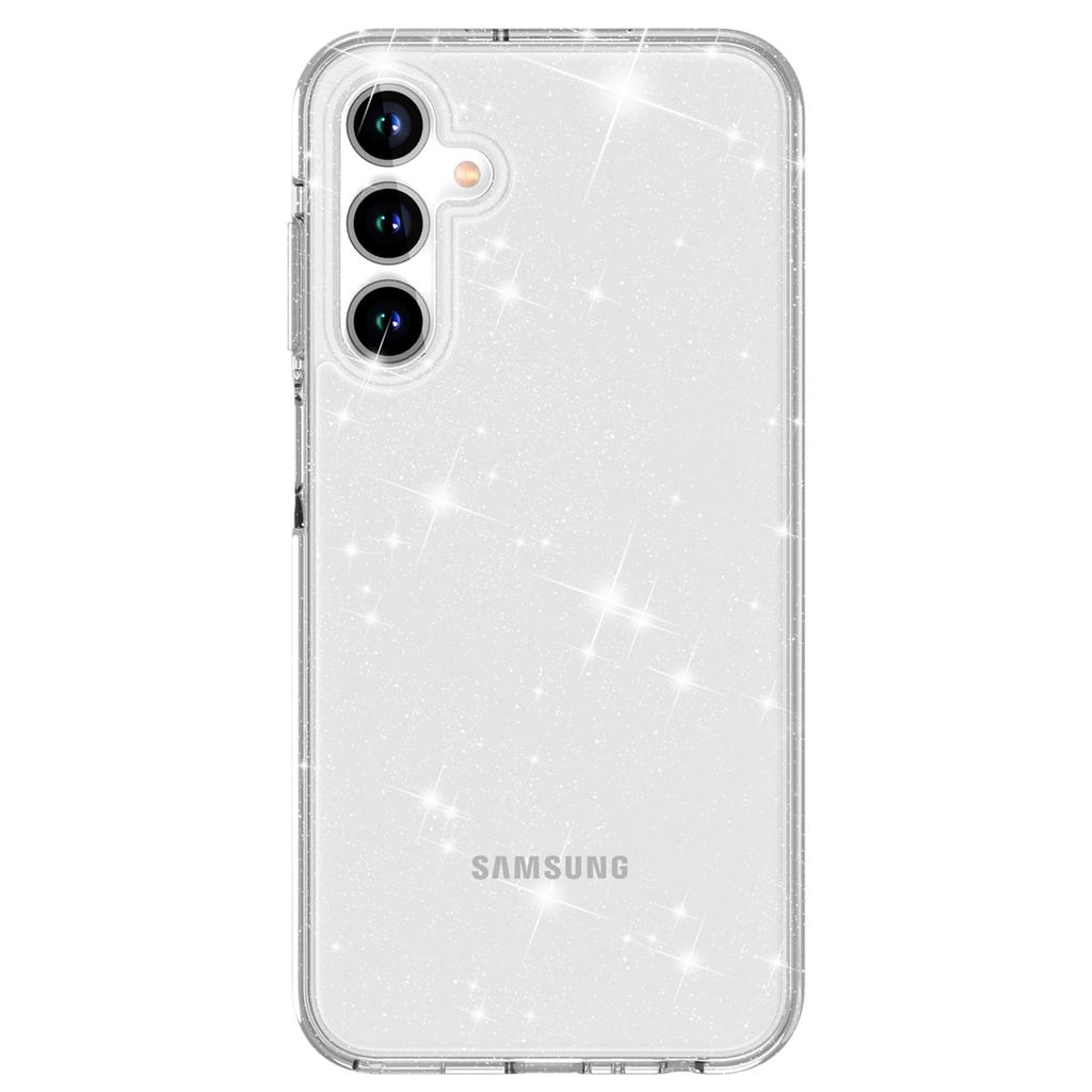 Cell Phone Cover for Samsung Galaxy A55 5G Case PC+TPU Anti-scratch Sparkly Glitter Mobile Shell