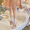 Women Ruffle Lace Leg Warmer Sweet Knee Highs Leg Socks Ballets Bows Ankle Heap Socks Summers Leg Sleeves Oversleeve