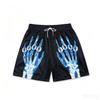 Summer New Style Shorts 3DPrint X-ray Pattern of Hand Bones Street Casual Fashion Comfortable Breathable Lightweight Shorts