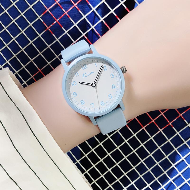Women's Exam Watch: Silicone Strap, Luminous, Silent, Waterproof Quartz. Ideal for Junior High/High School Students.