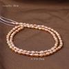 1String, White Natural Freshwater Pearls, Handmade Rice Pearl Beads, 3-3.5 Mm, for DIY Necklace Accessories, Jewelry Making, Women Gift, 36 Cm