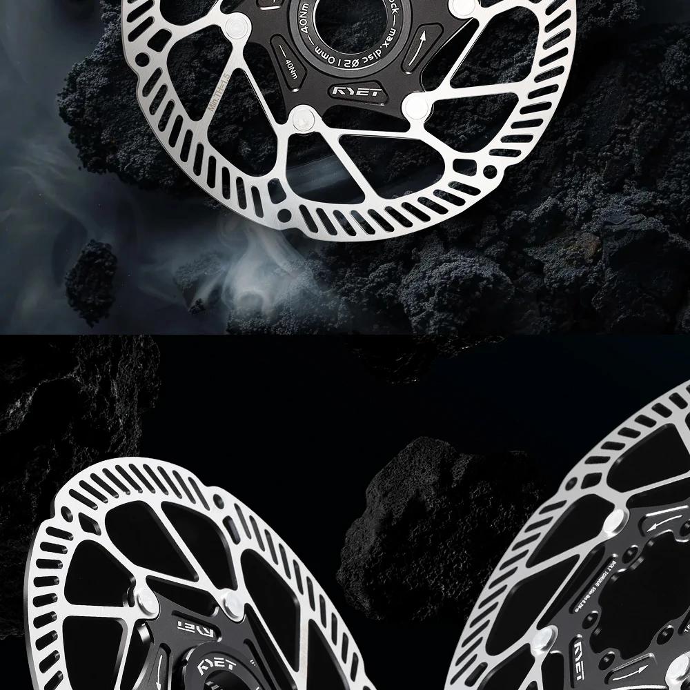 RYET Ultralight Floating Bike Disc Rotor 140mm 160mm - 6 Bolt & Center Lock Stainless Steel for Mountain Road Bicycle Cycling