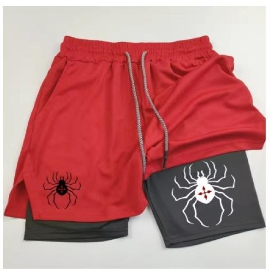 Muay Thai Kick Boxing MMA Shorts Spider Men Women Unisex Double Layer Quick Dry Breathable Training Sport Gym Fitness Workout