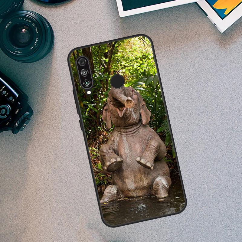 African Elephant Silhouette For Huawei Nova 7i 8i 11i 12i  9 10 SE 11 Pro Y60 Y70 Y90 Y61 Y91 Y72 Y73 P40 P30 Lite Case