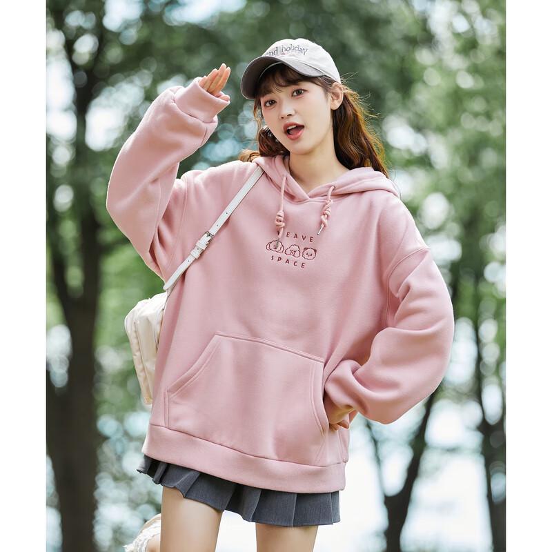

TonLion Women s 2025 Fall Hooded Cartoon Long Sleeve Sweatshirt L