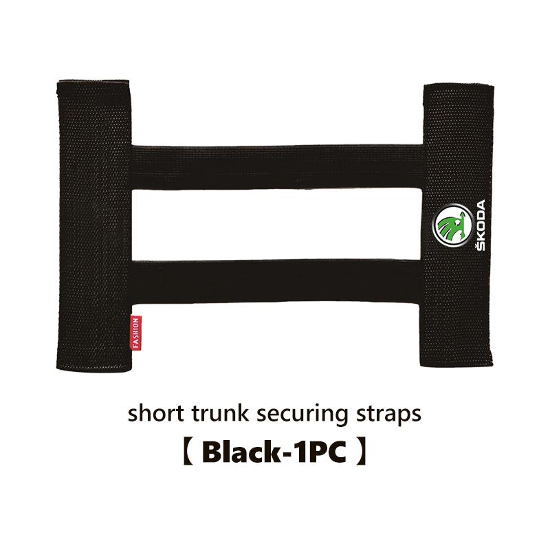 Car Interior Organizer Back Rear Trunk Storage Mesh Fixed Straps For Skoda S Kodiaq Octavia 2 3 Yeti Karoq Rapid Fabia VII VRSTN3