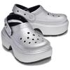 Crocs Stomp EVA Clogs Women's Silver