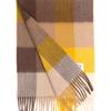 RECLOW RECLOW LAND 100% Cashmere Check Muffler Yellow