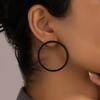 Simple Geometric Cold Style Round Fashion Versatile and Elegant Ladies Earrings